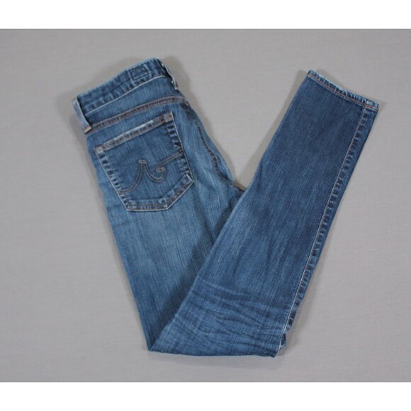 Adriano Goldschmied The Farrah High-Rise Skinny Jeans USA Made Womens Size 28R - Picture 8 of 13